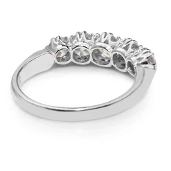 18ct White Gold Antique Style 5 Stone Diamond Ring
