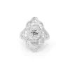 18ct White Gold Art Deco Old Cut Diamond Ring