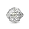 14ct White Gold Art Deco Old Cut Diamond Ring