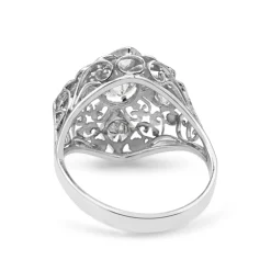 14ct White Gold Art Deco Old Cut Diamond Ring