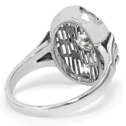 14ct White Gold Art Deco Old Cut Diamond Ring