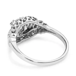 14ct White Gold Art Deco Old Cut Diamond Ring