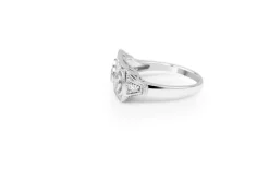 18ct White Gold Art Deco Style Ring