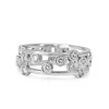 18ct White Gold Bezel Diamond Band Ring