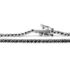 18ct White Gold Black Diamond Tennis Bracelet