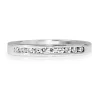 18ct White Gold Channel Set Diamond Band