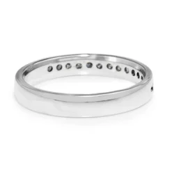 14ct White Gold Channel Set Diamond Band