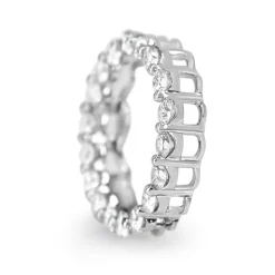 9ct White Gold Circle of Life Diamond Necklace