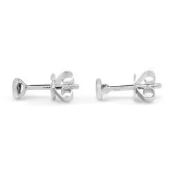 9ct White Gold .10ct Bezel Diamond Stud Earrings