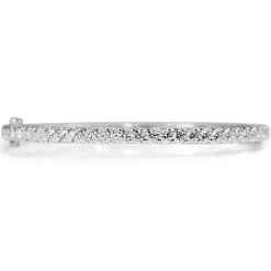 9ct White Gold 2.45ct Diamond Bangle