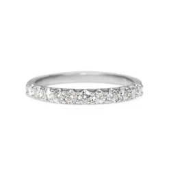 18ct White Gold .55ct Diamond Band Ring