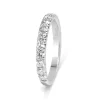 18ct White Gold .60ct Diamond Half Hoop Band