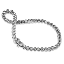 14ct White Gold 4.00ct Diamond Tennis Bracelet