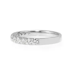 18ct White Gold .50ct Diamond Band Ring