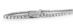 14ct White Gold 4ct Diamond Tennis Bracelet