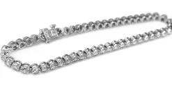 14ct White Gold 4.00ct Diamond Tennis Bracelet
