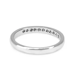 18ct White Gold .20ct Diamond Band Ring
