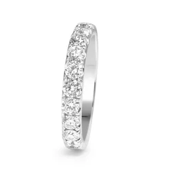 18ct White Gold .90ct Diamond Half Hoop Band