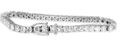 18ct White Gold 10.75ct Diamond Tennis Bracelet