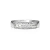 18ct White Gold Diamond Band