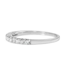 18ct White Gold Diamond Band Ring