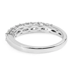 18ct White Gold Diamond Band Ring