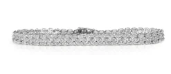 14ct White Gold Diamond Bracelet