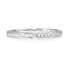 18ct White Gold Diamond Channel Set Band