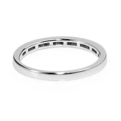 18ct White Gold Diamond Channel Set Band