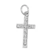 18ct White Gold Diamond Cross Pendant