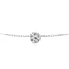 18ct White Gold Diamond Daisy Cluster Necklace
