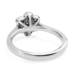 9ct White Gold Diamond Daisy Cluster Ring
