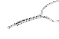 18ct White Gold Diamond Lariat Necklace