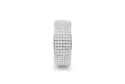 14ct White Gold Diamond Pavé Band