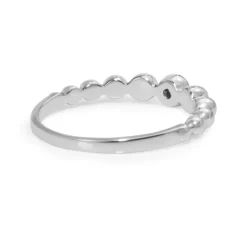 9ct White Gold Diamond "Bubble" Ring