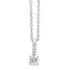 18ct White Gold Diamond Solitaire Necklace
