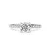 14ct White Gold Diamond Solitaire Ring