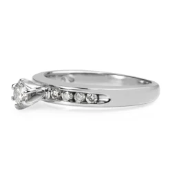 14ct White Gold Diamond Solitaire Ring