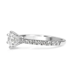 18ct White Gold Diamond Solitaire Ring