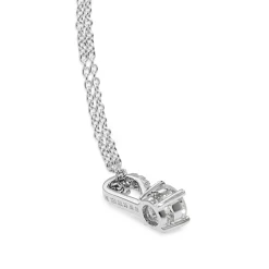 18ct White Gold Diamond Solitaire Necklace