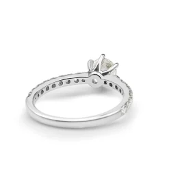 18ct White Gold Diamond Solitaire Ring