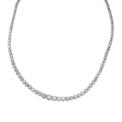 18ct White Gold Diamond Tennis Necklace