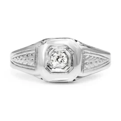 18ct White Gold Diamond Vintage Ring