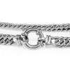 9ct White Gold Double Curb Link Bracelet