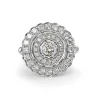 18ct White Gold Double Halo Diamond Ring