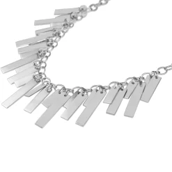 18ct White Gold Drop Fringe Necklace