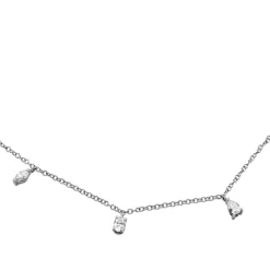 18ct White Gold Fancy Shaped Diamond Necklace