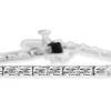 10ct White Gold Fine Diamond Tennis Bracelet