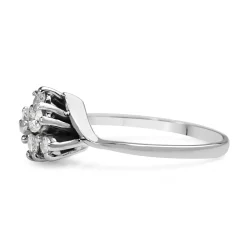 18ct White Gold Fine Diamond Ring