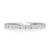 9ct White Gold Fine Vintage Style Diamond Band